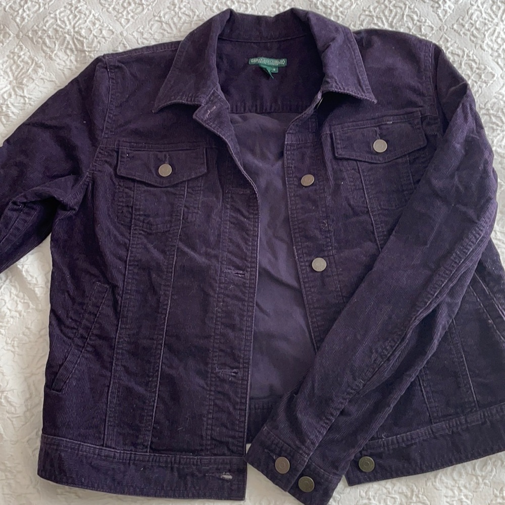 Ralph Lauren Purple Corduroy Vintage Jacket Size M